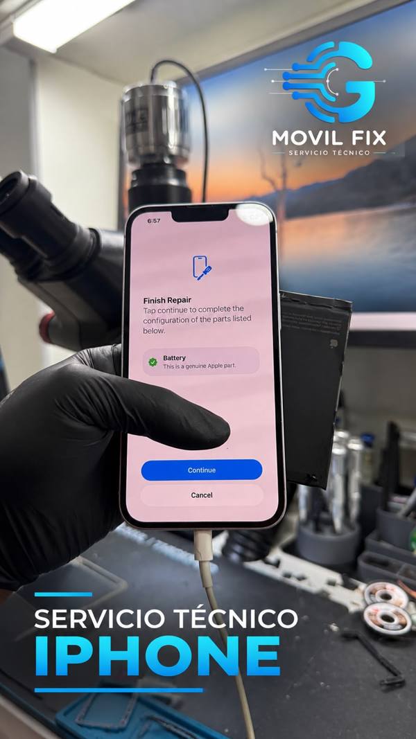 Cambio de batería de iPhone